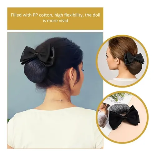 Producto Premium Om Red For Moño Pelo Lazo Negro, 6 .. ,