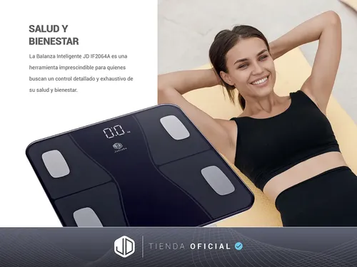 Balanza Inteligente De Baño Jd If2064a Bluetooth Digital Imc