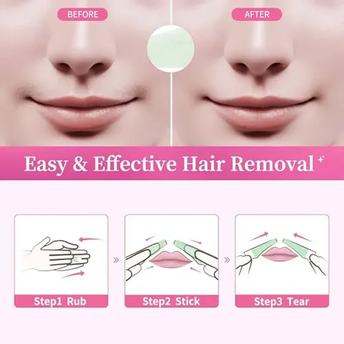Kit De Tiras De Cera Para Labios Beauty7, Tiras De Cera Faci