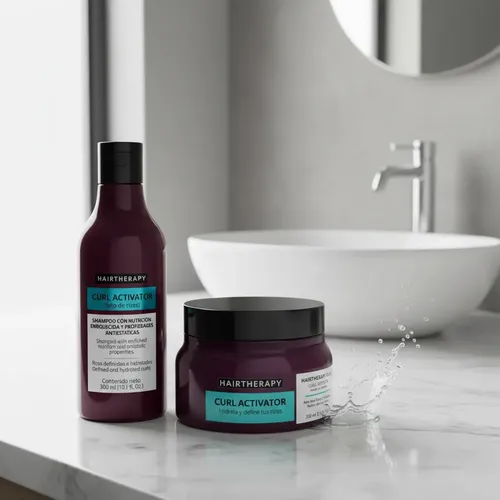 Shampoo + Máscara Curl Activator Rulos 300ml Hairtherapy