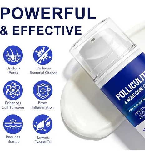 Crema Tratamiento 1% Ácido Salicílico Para Foliculitis