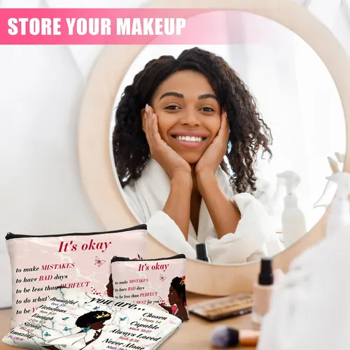 Bolsa De Maquillaje Silkfly African American Cosmetic, 12 Un