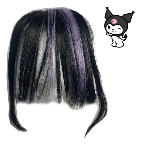 Flequillo Postizo Kuromi Extensión Cabello Simil Natural