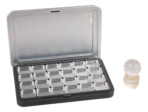 (6 #mold) Paleta De Maquillaje Recargable Con Espejo, Prácti