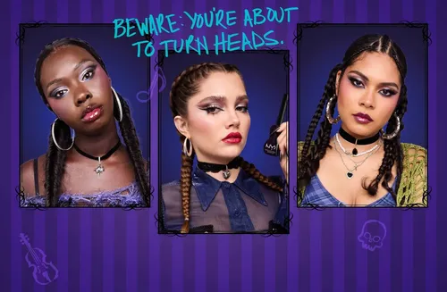 Nyx Paleta Sombras Wednesday The Nevermore Academy Merlina!