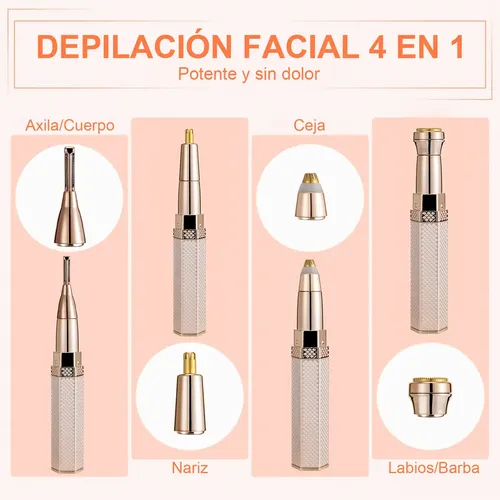 Ksxy Depiladora Facial Eléctrica Portátil Con Luz H