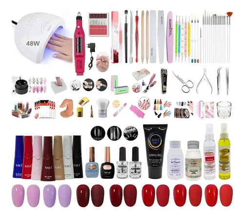 Kit Inicial X89u Uñas Polygel Deco Art Cabina Torno Completo