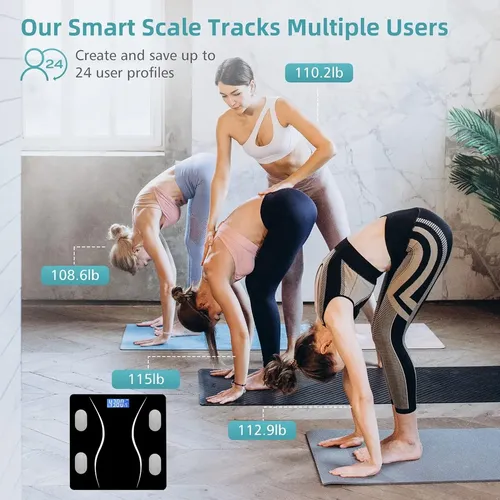 Escala De Grasa Corporal, Usb Báscula Inteligente