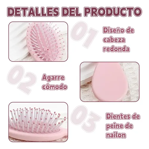 – 10 Mini Cepillos Peines Cabello De Peluquer Para Zzl-