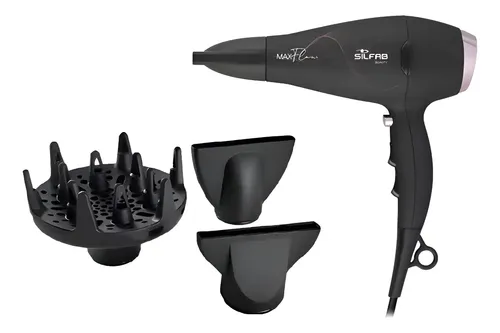 Silfab Secador De Pelo By-568 Max Flow  Negro