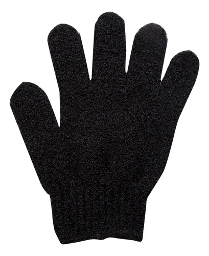 Guante Exfoliante Baño Corporal Negro Masajeador Suave Lujo