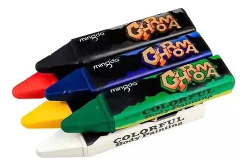 Kit Lápiz Crayon Para Niños Pinta Cara Maquillaje Artístico
