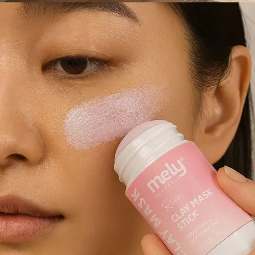 Mascarilla Barra De Arcilla Con Extractos De Rosa Limpieza Profunda Hidrata Tipo De Piel Skin Care Mely