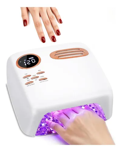 Lámpara Uv Led 72w Recargable Para Uñas En Gel Con Placa