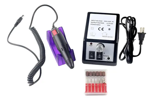 Taladro De Uñas Eléctrico Herramientas De Lima De Negro