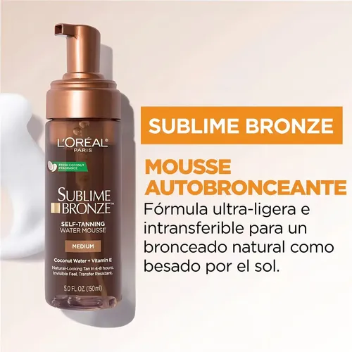 Sublime Bronze Self-tanning Water Mousse 150ml L’oréal Medio