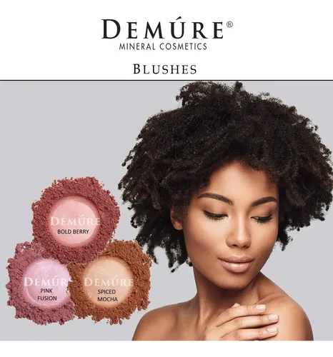 Polvo Suelto Mineral Blush Makeup Demure Pink Fusion