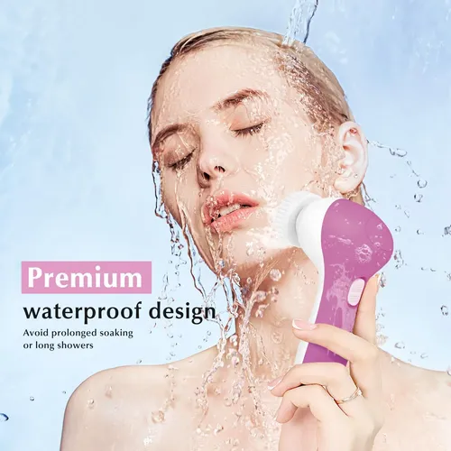 Cepillo De Limpieza Facial Eléctrico 2 En 1 Impermeable