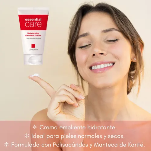 Essential Care Crema Emoliente Hidratante Humectant Lidherma Normal A Seca Día/noche
