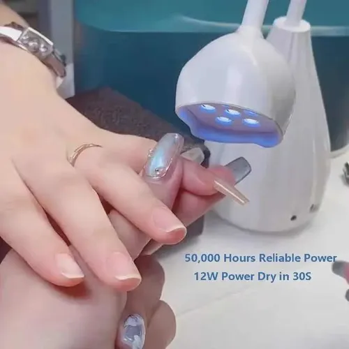 Cabina Uv Led 12 Watt Para Soft Gel Batería Manicura Salón