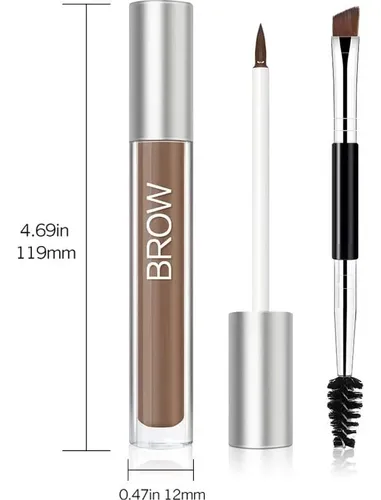 Gel De Cejas Impermeable Zssemei Castaño