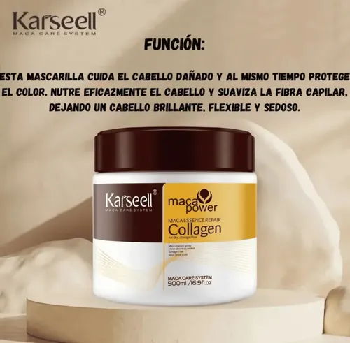 Karseell Colágeno Máscara Tratamiento Capilar 500ml Original