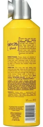 Got2b Glued Blasting Freeze Fijador Pelo Pelucas 12 Onzas