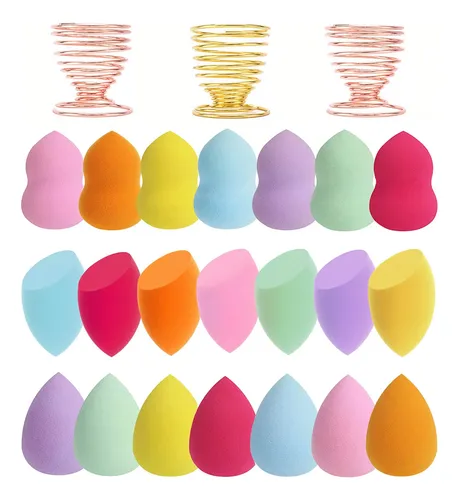 Abgream 24pcs Makeup Sponge Blender Set – 21 Pcs Latex-free