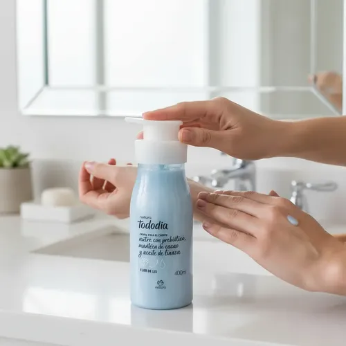 Crema Hidratante Corporal Natura Tododia Fragancia Flor De Lis 400ml