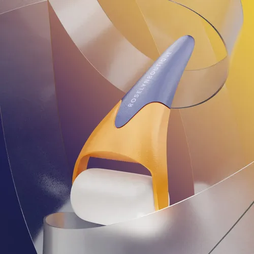 Rodillo Facial Roselynboutique Ice Roller Gua Sha Naranja
