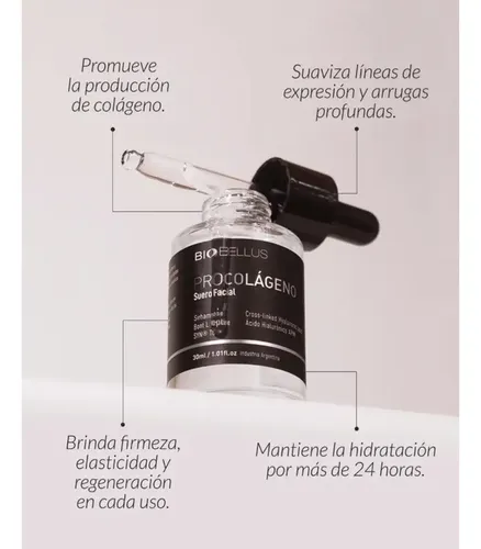 Set Tonico Exfoliante 100ml Biobellus + Suero Procolageno