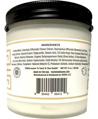 Crema Hidratante Corporal Yasou 368g Sin Aroma Para Piel