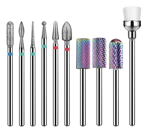 30 Brocas Para Uñas De Uso Doméstico Para Pulir Limas De Man