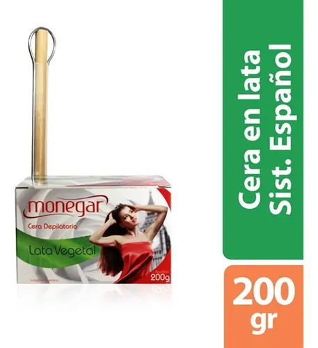 Cera Depilatoria En Lata Monegar Vegetal 200 Gr