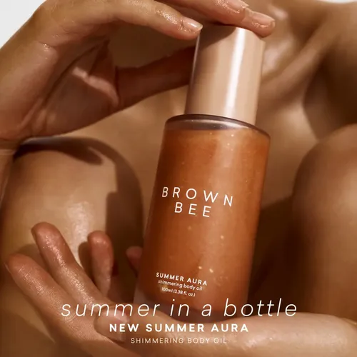Aceite Corporal Iluminador Con Perlas Brown Bee 100ml