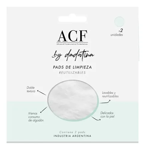 Acf Dadatina Pads De Limpieza Reutilizables X2 Unidades