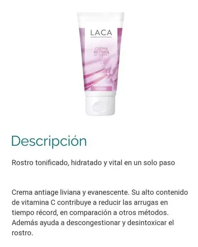 Crema Retinol Con Vitamina C Antiage Laca