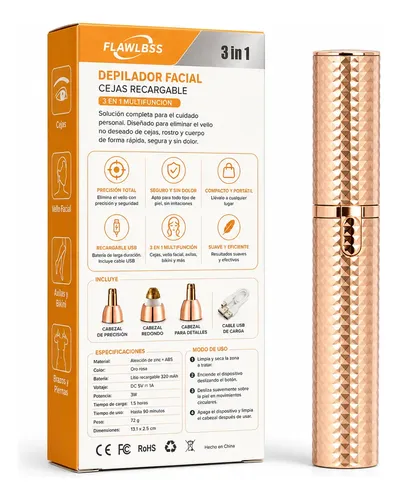 Depilador De Cejas Y Depiladora Facial Electrica