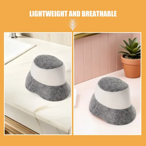 Gorro De Sauna De Fieltro, 2 Unidades: Gorro De Baño De Vapo