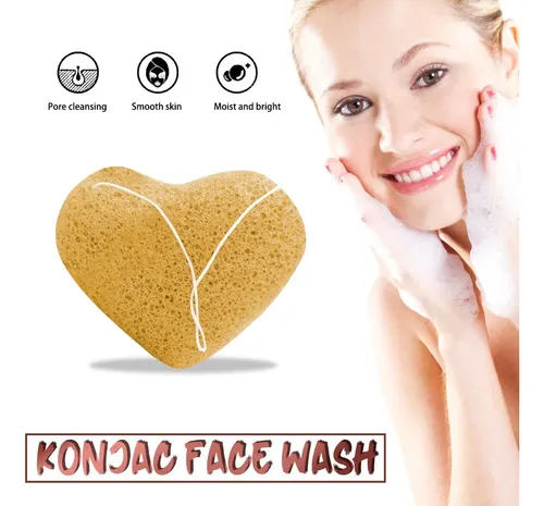 Práctico Limpiador Facial De Konjac Natural, Exfol En Forma