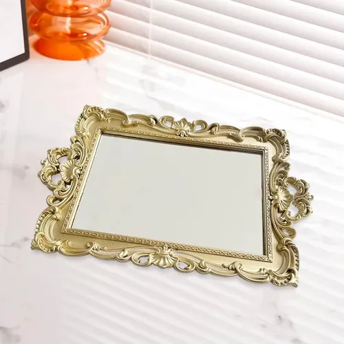 Plato Decorativo Espejo Para Maquillaje