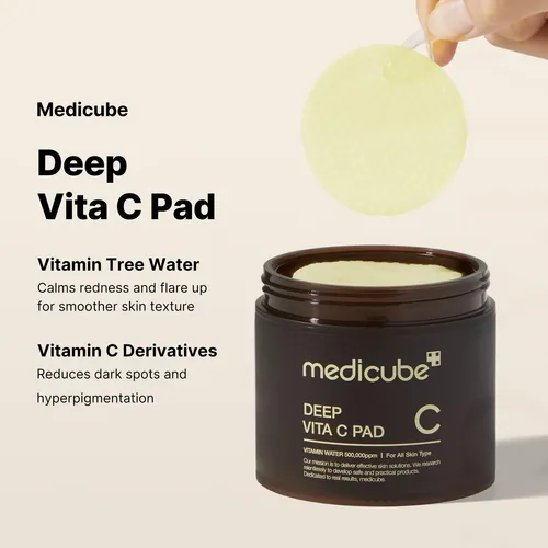 Almohadilla Limpiadora Deep Vita C De Medicube, 70 Hojas