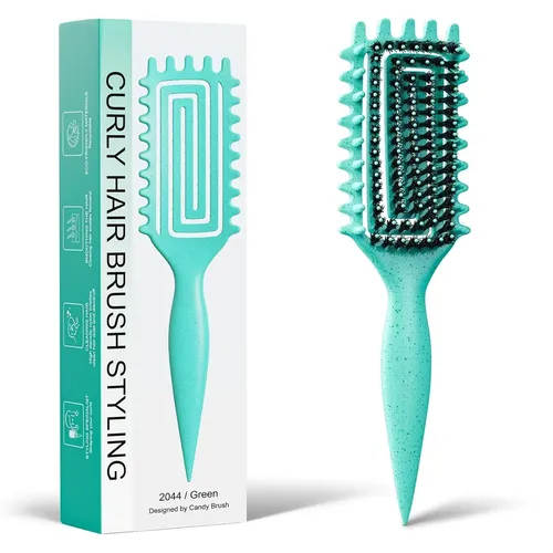 Cepillo Para Cabello Rizado, Cepillo Para Definir Rizos Con