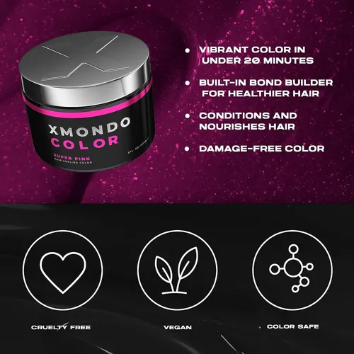 Hair Color Xmondo Super Pink Healing, Fórmula Vegana De 240