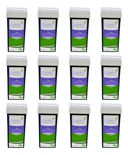 Kit X12 Ceras Roll On Alta Adherencia Cosmetica Profesional