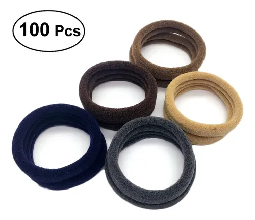 Juego De 100 Cintas Elásticas Para El Pelo, Cola De Caballo