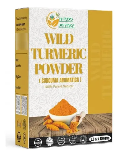 Polvo De Cúrcuma Silvestre Para Cuidado Facial 150 G