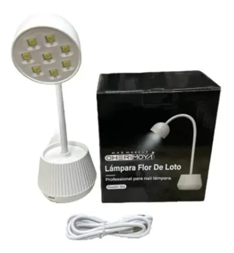 Cabina Lámpara Inalámbrica Flor Uv 18w Cherimoya Soft Gel Color Blanco