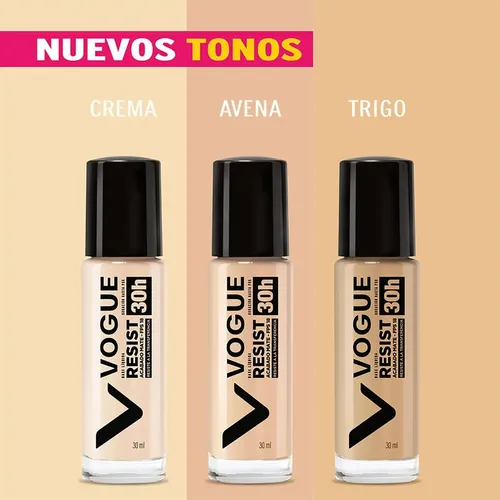 Base Maquillaje Vogue Resist 30ml Unidad Resist