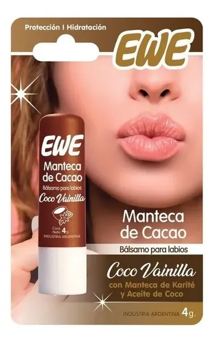Manteca Cacao Coco Vainilla Lap.bals.4gr Ewe